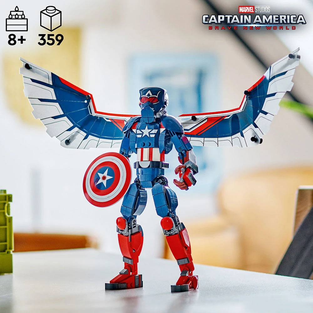 Jouet à construire LEGO Marvel La figurine à construire du nouveau Capitaine America 76296