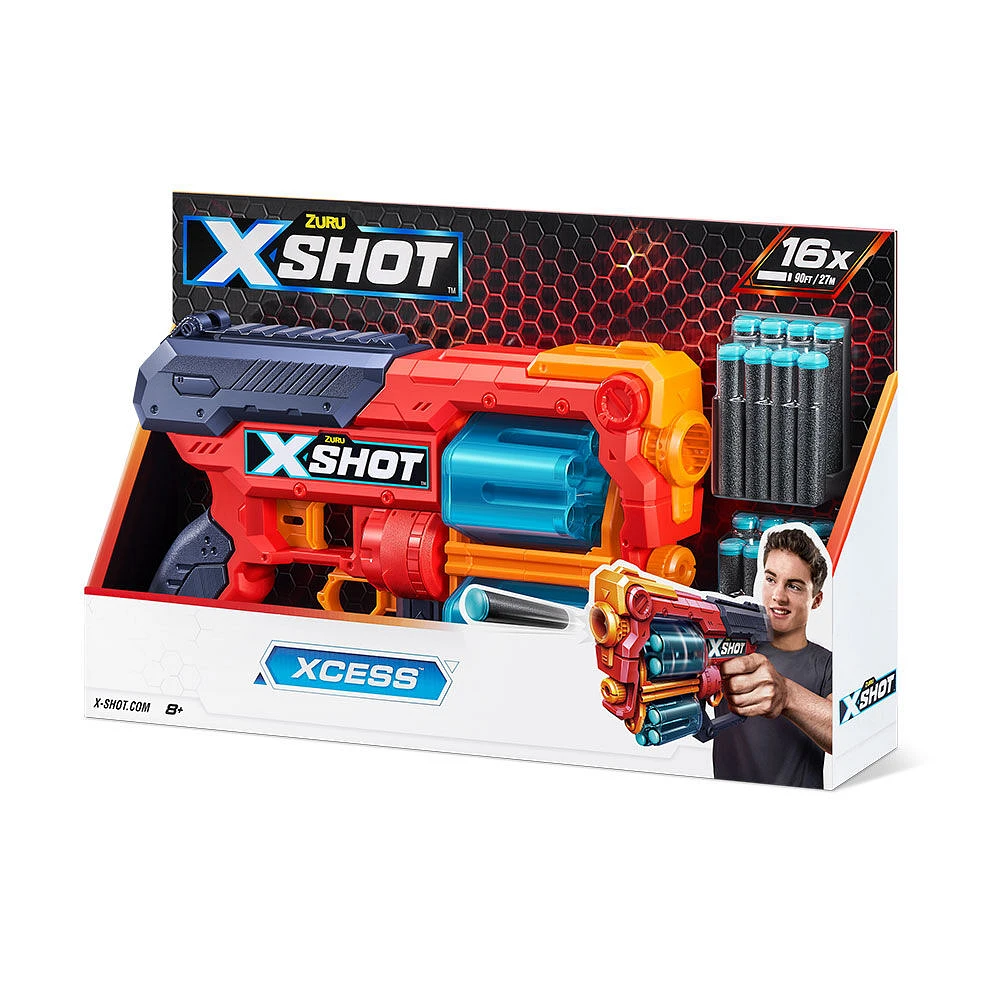 X-Shot Excel Xcess Blaster (16 Darts) by ZURU