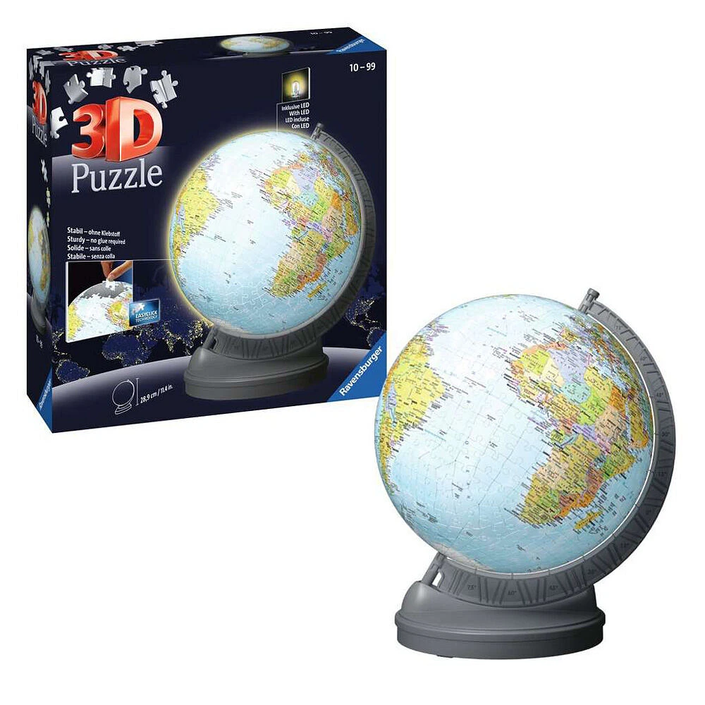 Ravensburger: Puzzle 3D Globe avec Lumière de 540pc