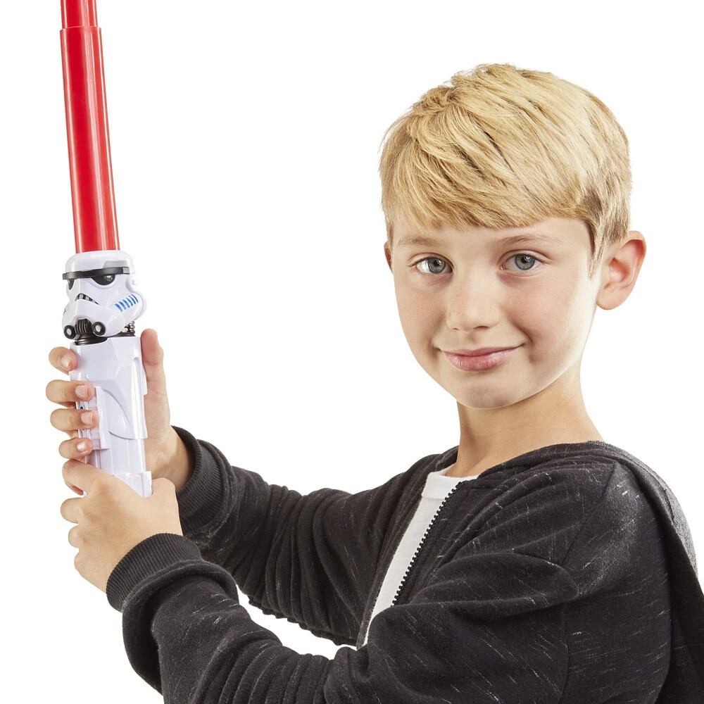 Star Wars Lightsabler Squad, sabre laser Imperial Stormtrooper à lame rouge extensible, accessoire de déguisement