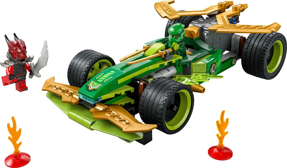 LEGO NINJAGO La voiture de course à rétrofriction de Lloyd, Jeu de simulation, Ensemble de jouet, Ensemble de construction 71828