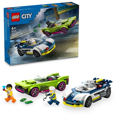 LEGO City Police Car and Muscle Car Chase Pretend Play Toy 60415