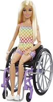 Barbie- Fashionistas- Poupée, fauteuil roulant et rampe