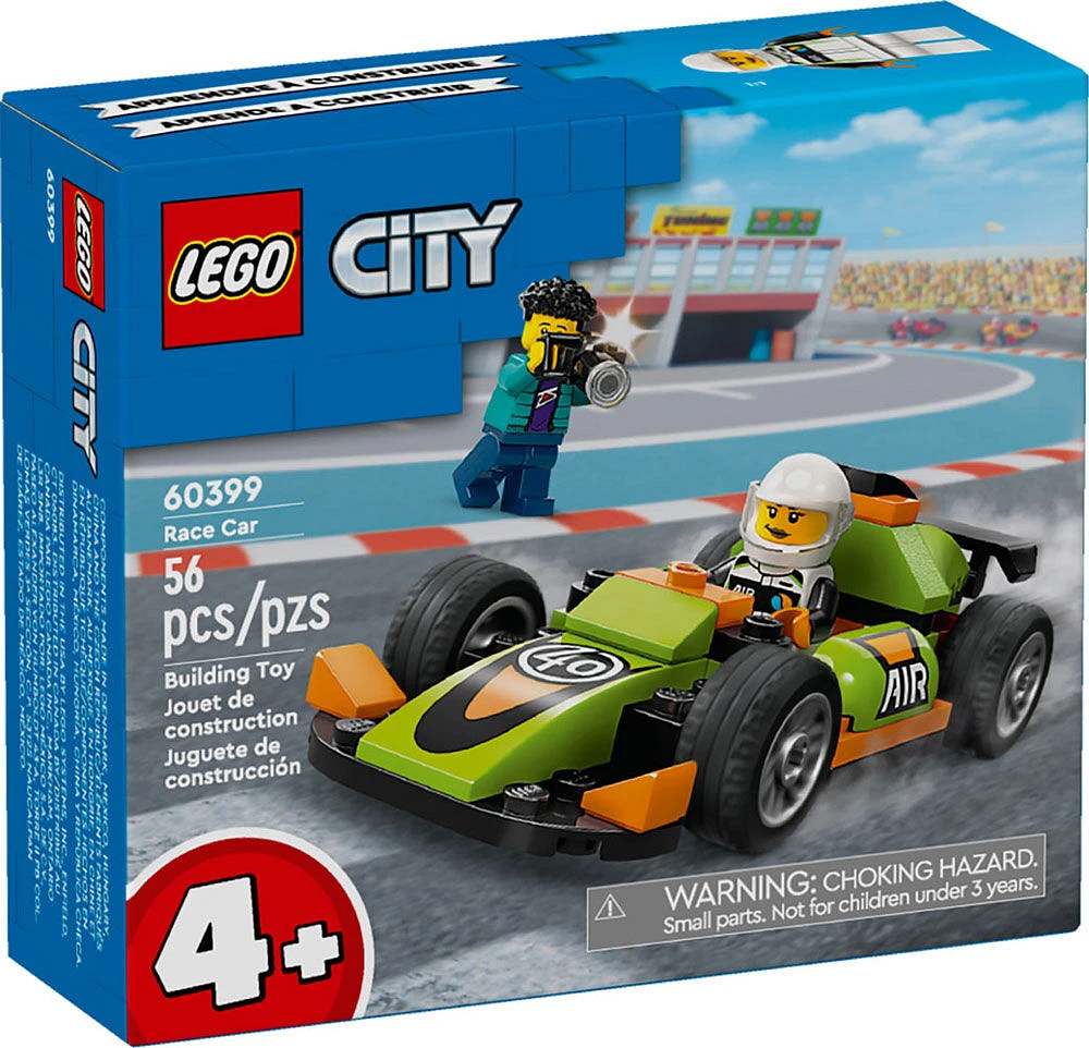 LEGO City Green Race Car Set, Racing Vehicle Toy 60399