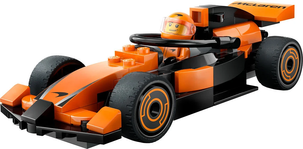 LEGO City F1 Driver with McLaren Race Car Toy - Model Car Building Toy Kit for Boys and Girls - 60442