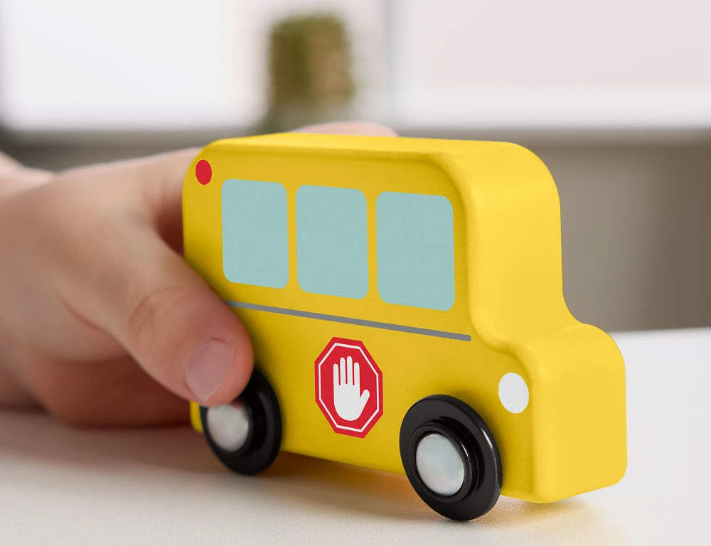 Fisher-Price-Mes véhicules en bois-Jouets à pousser 4pièces