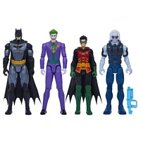 DC Comics, Batman et Robin contre The Joker et Mr. Freeze, Figurines articulées de 30 cm