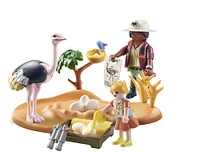 Playmobil - Wiltopia - Explorateurs et nid d'autruche