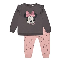 Minnie Fleece Jogger Set Grey