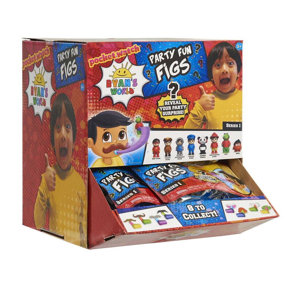 Ryan's World Party Fun Figs- Series 1 - English Edition - R Exclusive