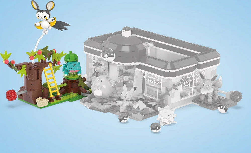 MEGA Pokémon Emolga and Bulbasaur's Charming Woods