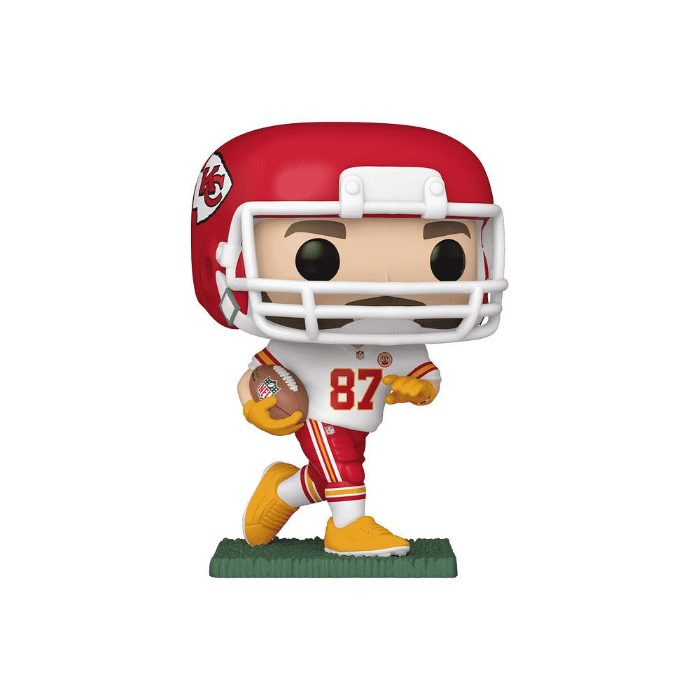 Pop! NFL: Kansas City Chiefs - Travis Kelce (Chiefs uniforme visiteuse) figurine en vinyle