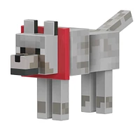 Minecraft Diamond Wolf Action Figure with Accessories, 5.5-inch Toy Collectible