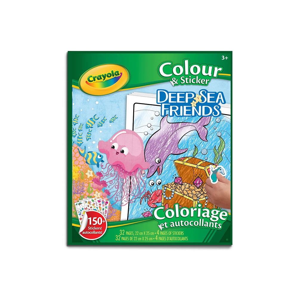 Deep Sea Friends Colour and Sticker Book