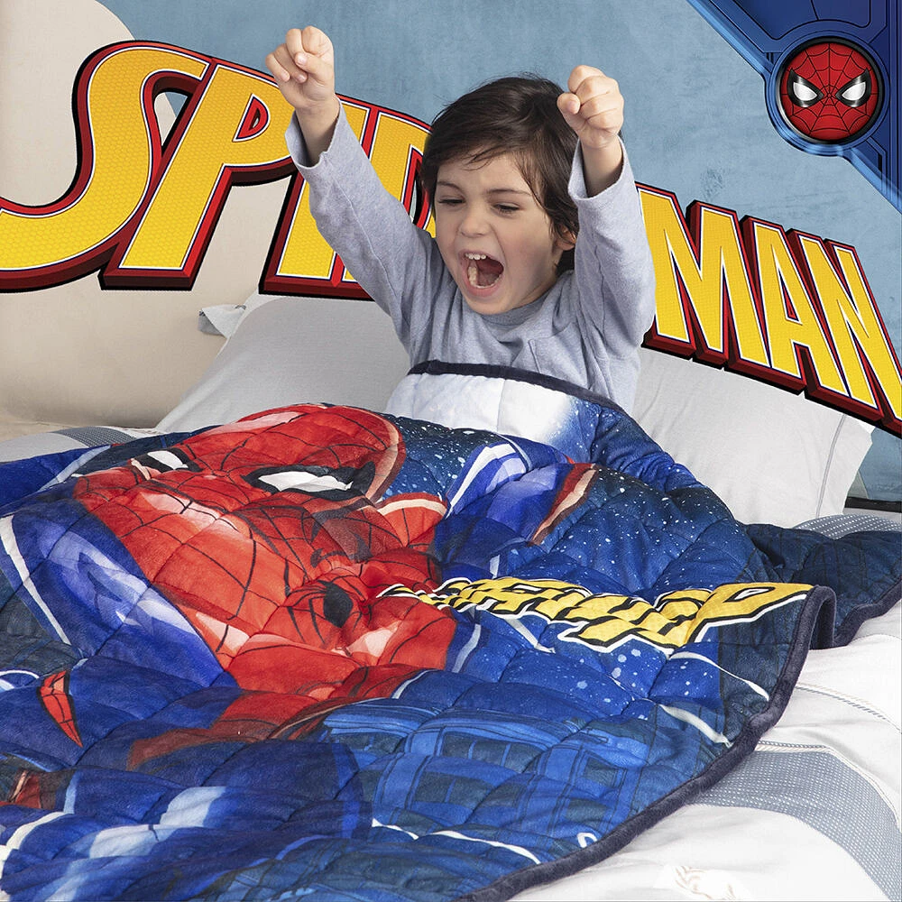 Disney Spiderman Kids Weighted Blanket (40 x 60 inches), 6lbs