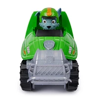 PAW Patrol Jungle Pups, Rocky Snapping Turtle Vehicle, Toy Truck with Collectible Action Figure