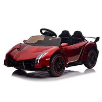 KidsVip 12V Lamborghini Veneno W/RC- Red