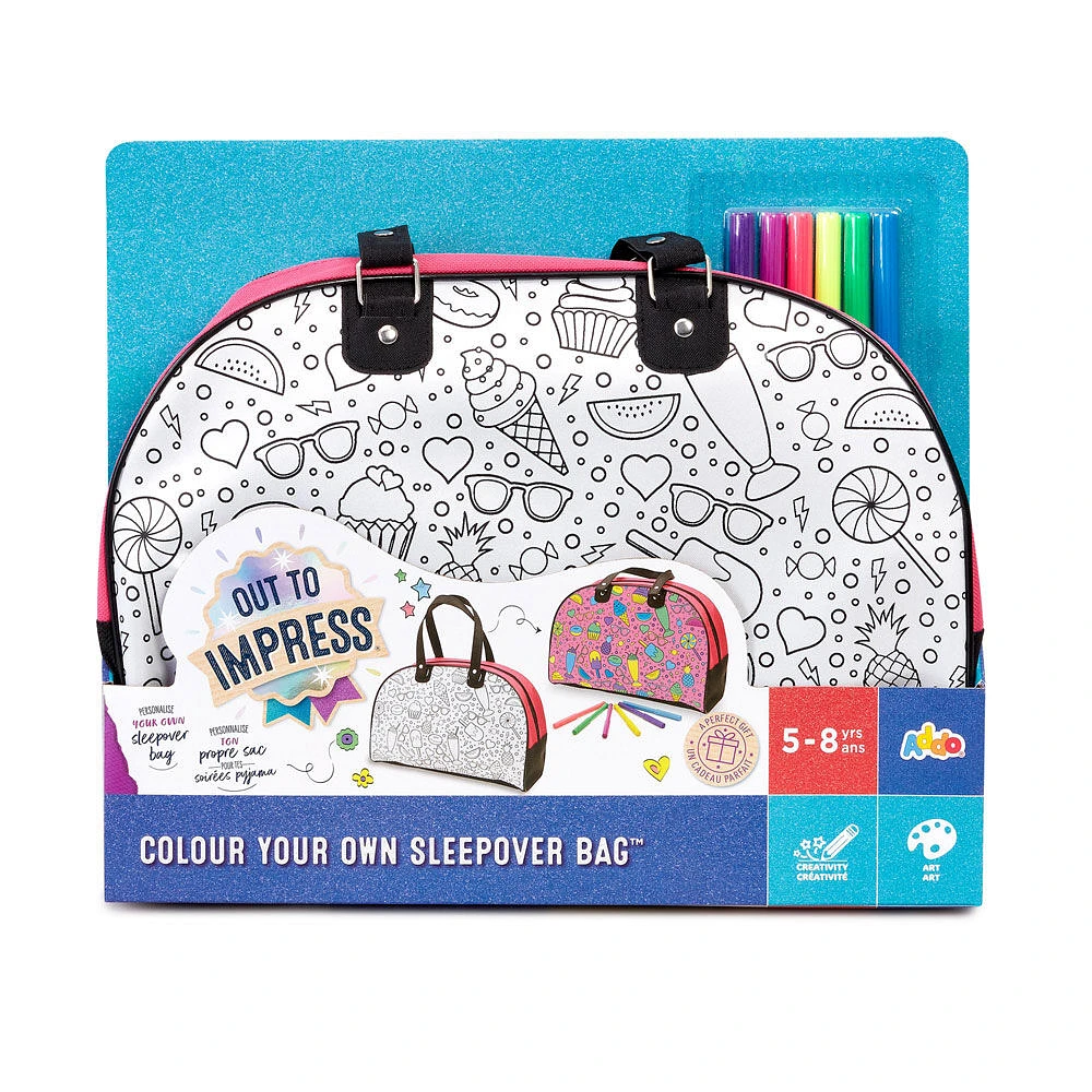 Out To Impress - Trousse Colour Your Own Sleepover Bag - Notre exclusivité