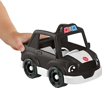 Fisher-Price Little People Police Car, Push-Along Toy Vehicle & Figure for Toddlers & Kids