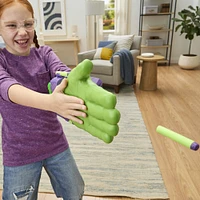 Marvel Avengers Hulk Blaster Coup de tonnerre, blaster de déguisement avec 3 fléchettes NERF