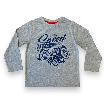 Speed Rider Long Sleeve Tee - Grey