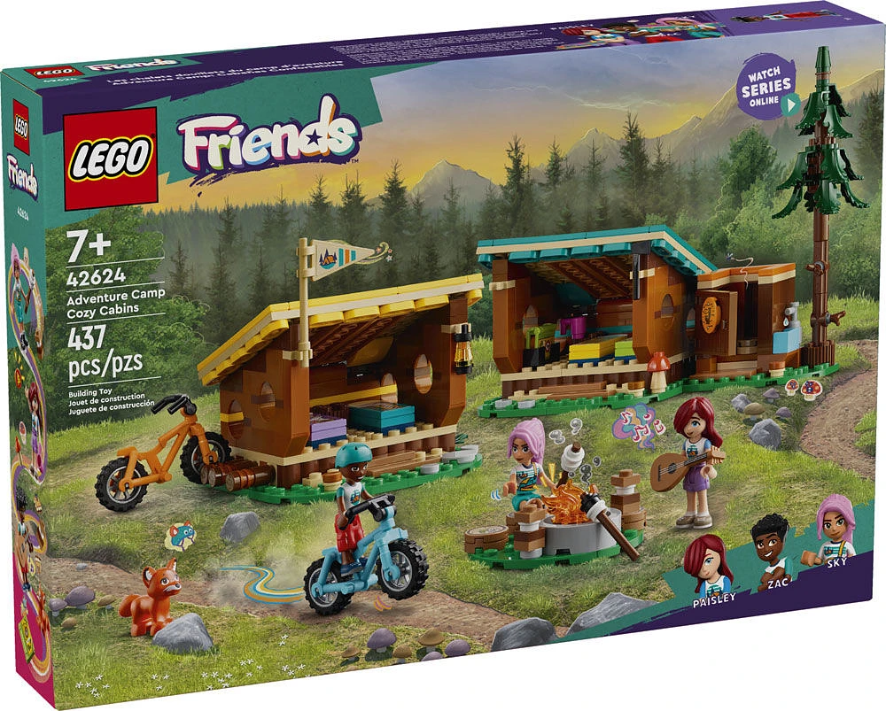 Jouet LEGO Friends Les chalets douillets du camp d'aventure 42624