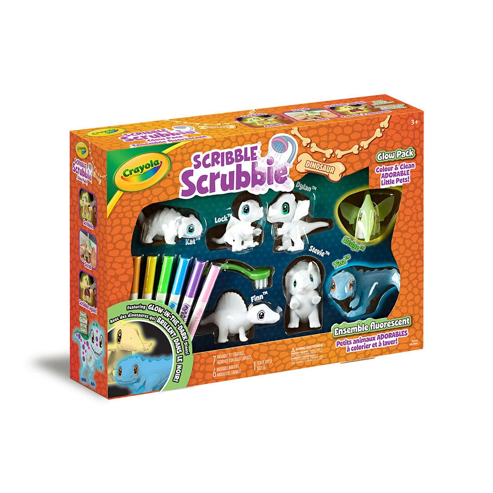 Crayola Scribble Scrubbie Pets Dinosaur Glow Combo Pack