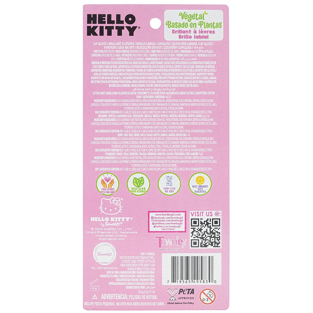 Hello Kitty 4 Pack Lip Gloss Tray