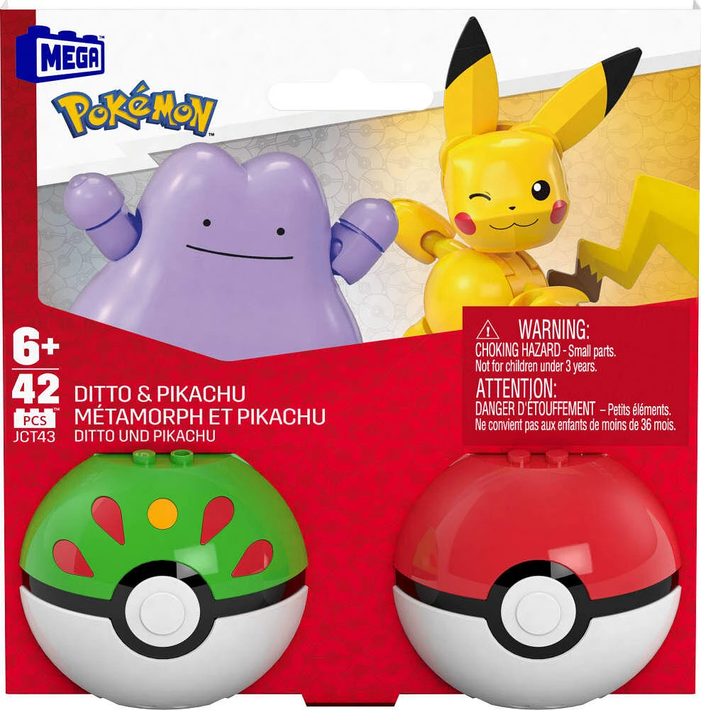 MEGA Pokémon Figurines articulées Salamèche et Évoli