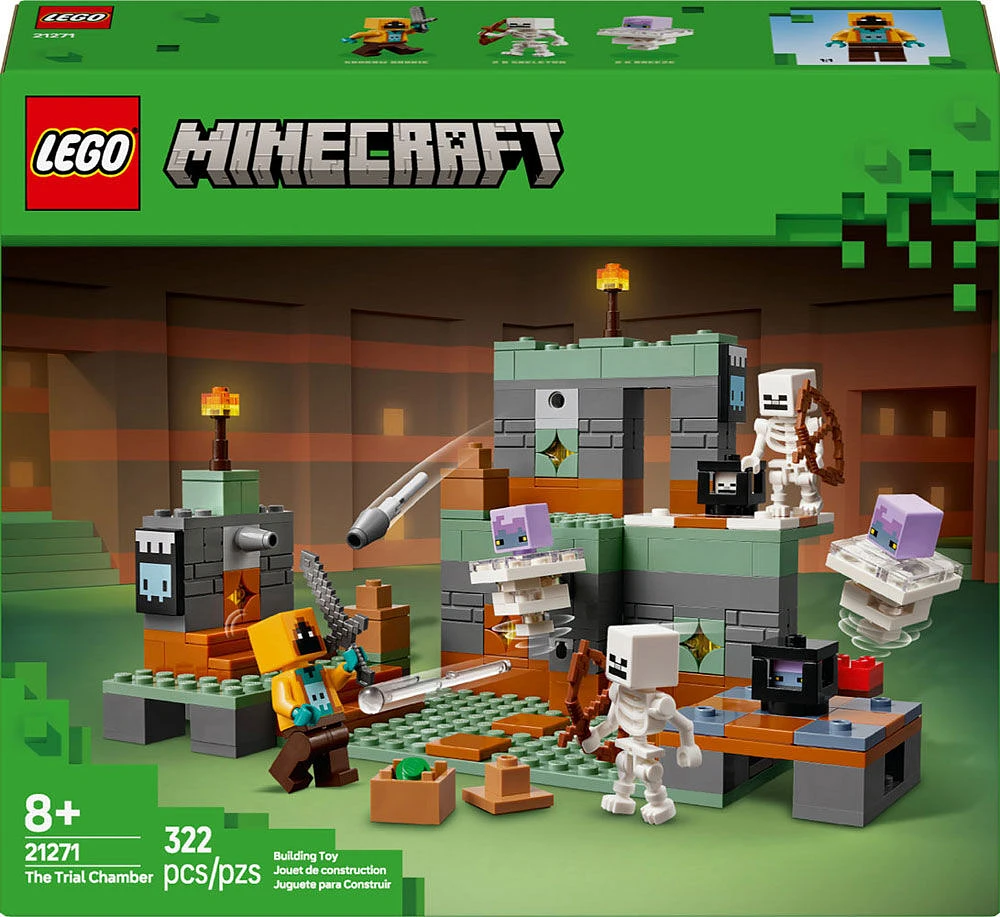 LEGO Minecraft La chambre des épreuves, Ensemble pour amateur de jeux vidéo, Ensemble de jeu vidéo, Jouet de squelette pour enfants 21271