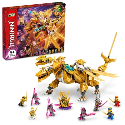 LEGO NINJAGO Lloyd's Golden Ultra Dragon 71774 Building Kit (989 Pieces)