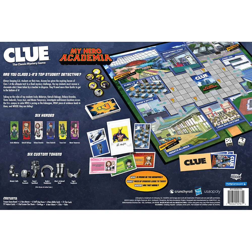 USAopoly CLUE: My Hero Academia - Édition anglaise