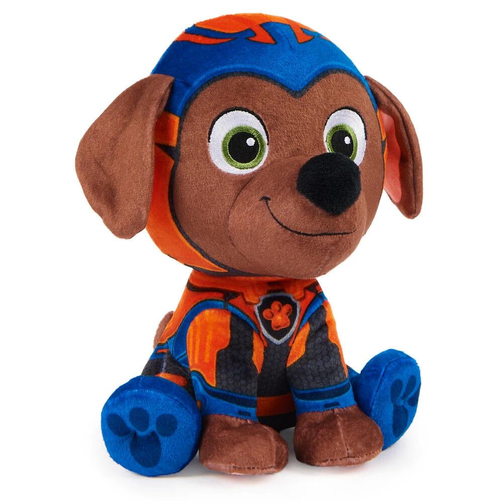 PAW Patrol: The Mighty Movie, Mighty Pups Zuma Plush Toy, 7-Inch Tall, Premium Stuffed Animals