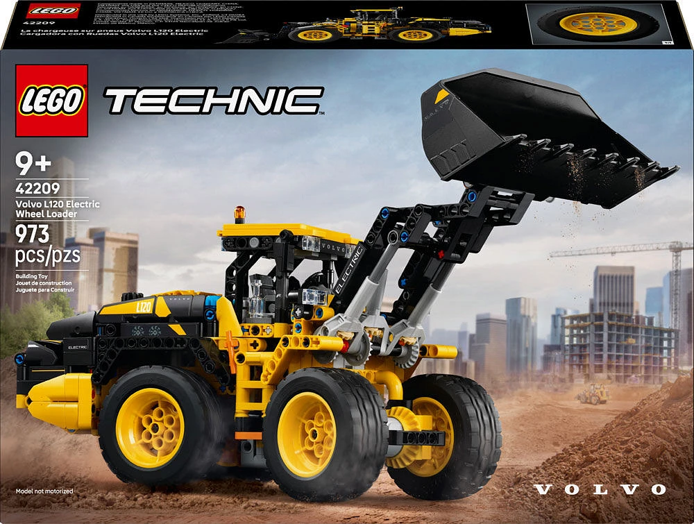 LEGO Technic Volvo L120 Electric Wheel Loader Construction Toy for Kids 9+ - 42209