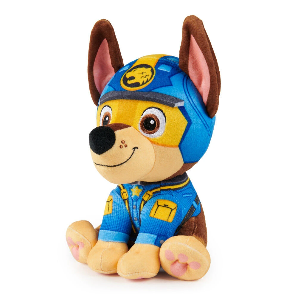 PAW Patrol Jungle Pups, Peluche Chase de 20,3 cm, animal en peluche