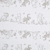 Muslin Swaddle Blk 4 Pack - Disney Winnie