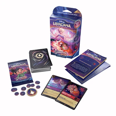 Disney Lorcana: Shimmering Skies TCG Amethyst & Ruby Starter Deck - English Edition