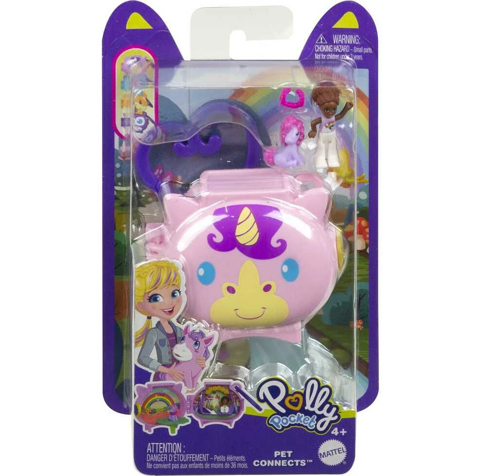 Polly Pocket Pet Connects Stackable Compact, Doll, Animal