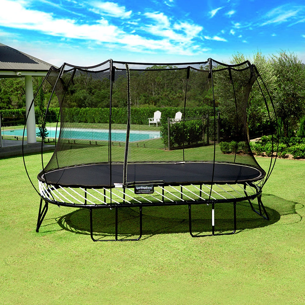 O92 Large Oval Trampoline 8X13