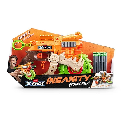 XSHOT Insanity HorrorFire Reaper X (8 fléchettes) de ZURU