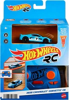 Hot Wheels Véhicule téléguidé 1:64 Rechargeable CorvetteC8