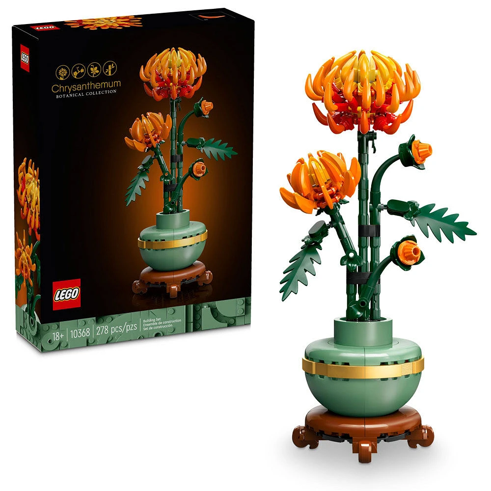 LEGO Icons Ensemble de construction de décoration de fleurs de chrysanthème 10368