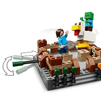 LEGO Minecraft L'arène de combat du manoir des bois, Jouet de jeu vidéo avec créatures, Cadeau pour enfants 21272