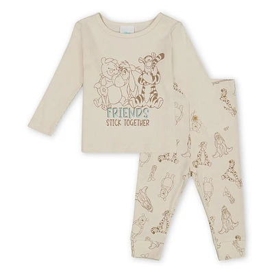 Pooh Pant Set Beige