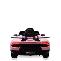 KIDSVIP 12V Lamborghini Huracan W/RC - Pink - English Edition   