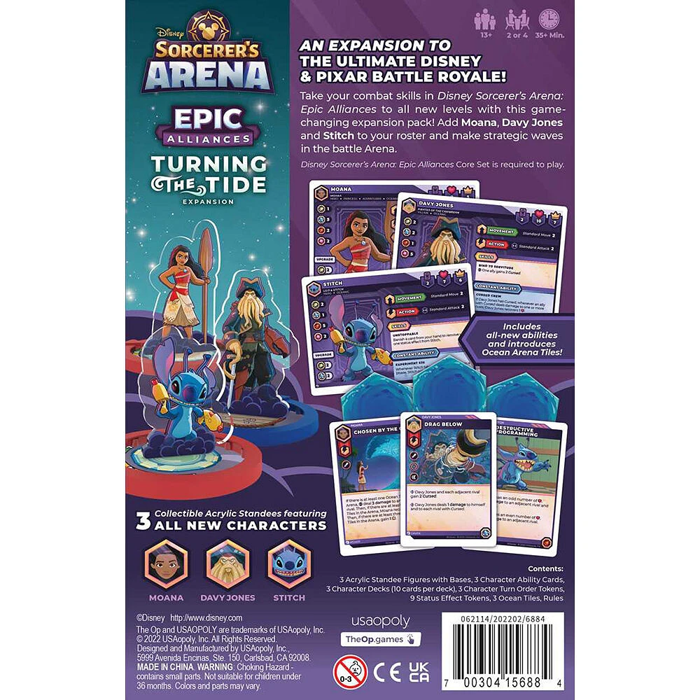 USAopoly Disney Sorcerer's Arena: Epic Alliances Turning the Tide Expansion Pour Jeu De Cartes - Édition anglaise