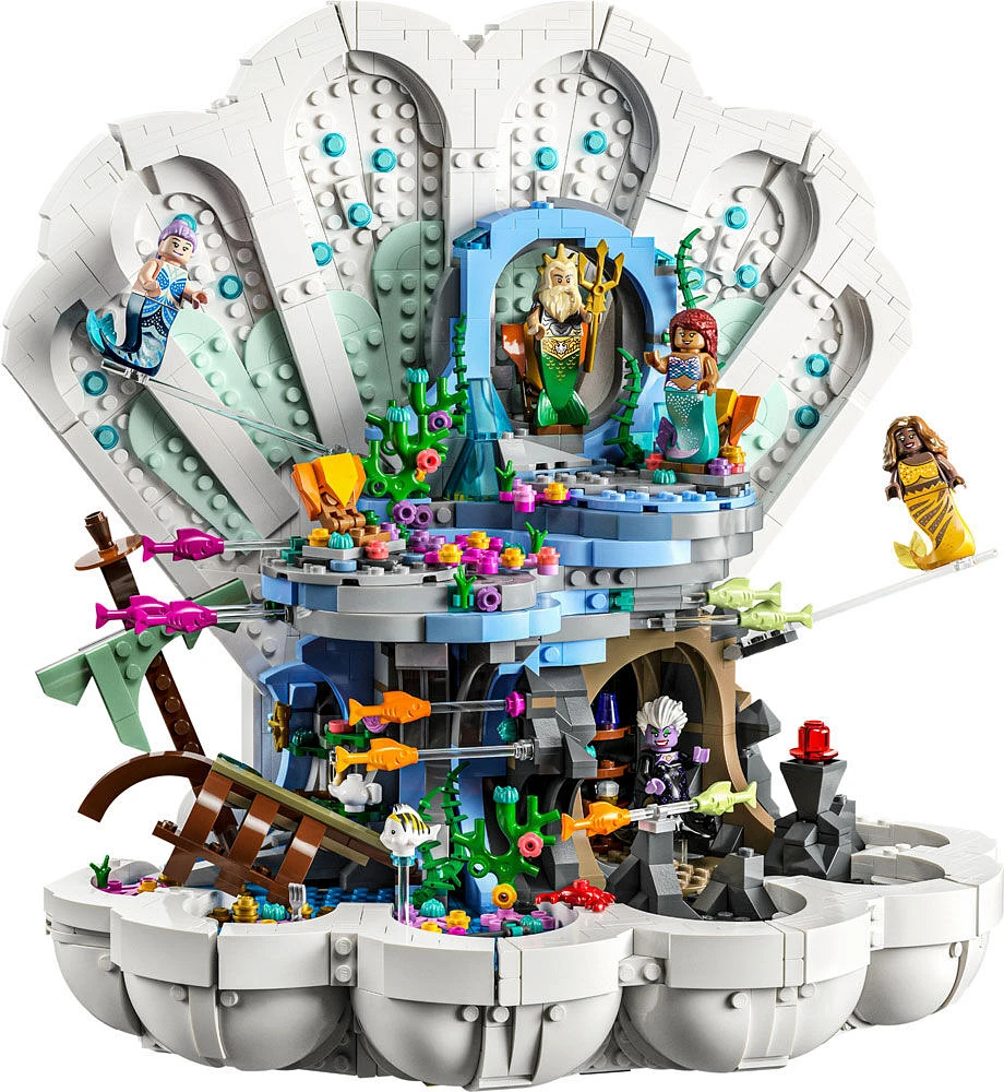 LEGO  Disney Le coquillage royal de La petite sirène 43225 Ensemble de jeu de construction (1 808 pièces)