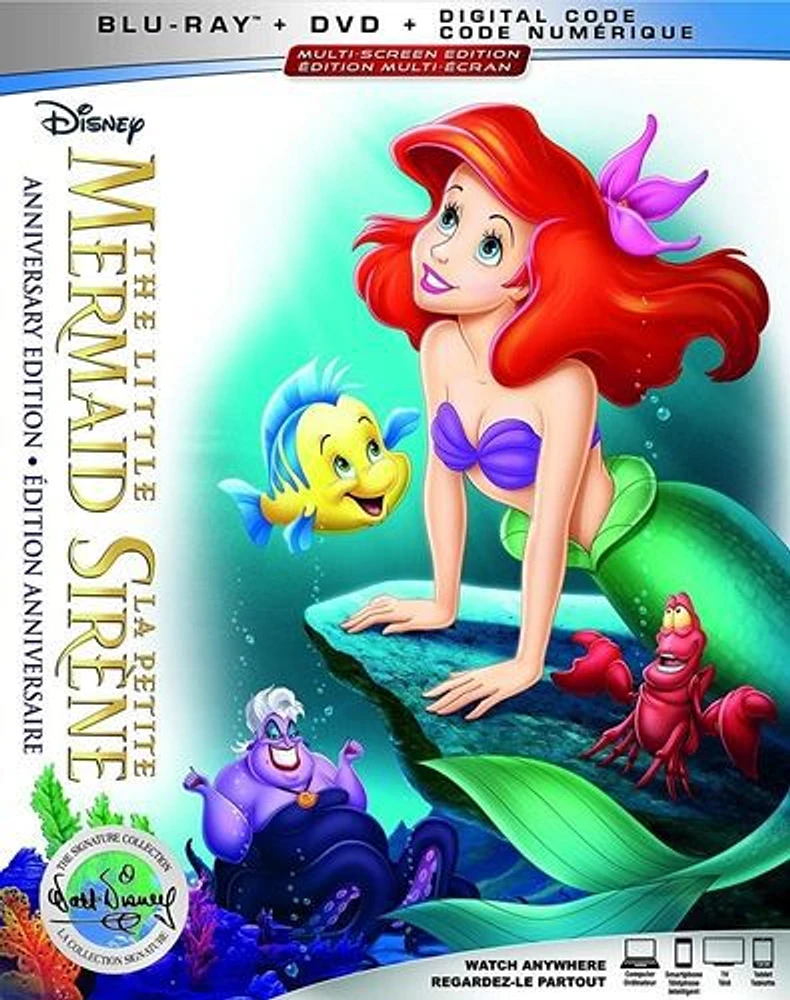 The Little Mermaid (30th Anniversary Signature Collection) (Bilingual) [Blu-ray+DVD+Digital]