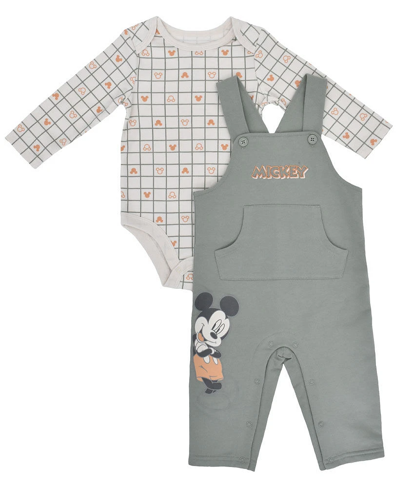 Mickey Overalls Set Green