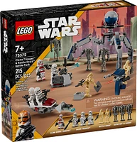 LEGO Star Wars Ensemble de combat Clone Trooper et droïdes de combat 75372